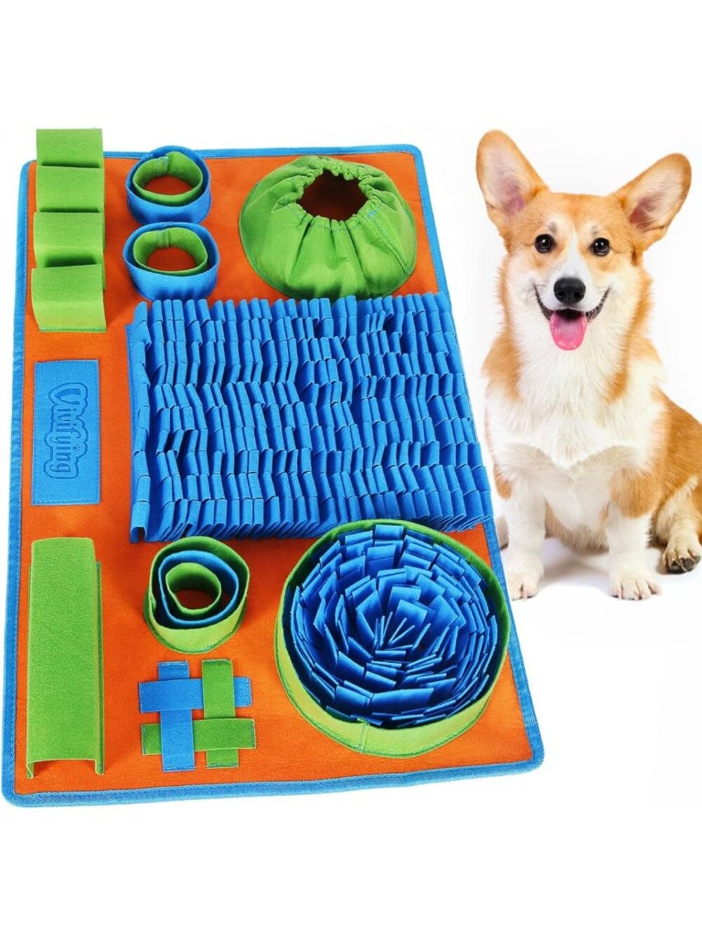 Interactive Snuffle Mat for Dogs - Puzzle Toy for Mental Stimulation & Slow